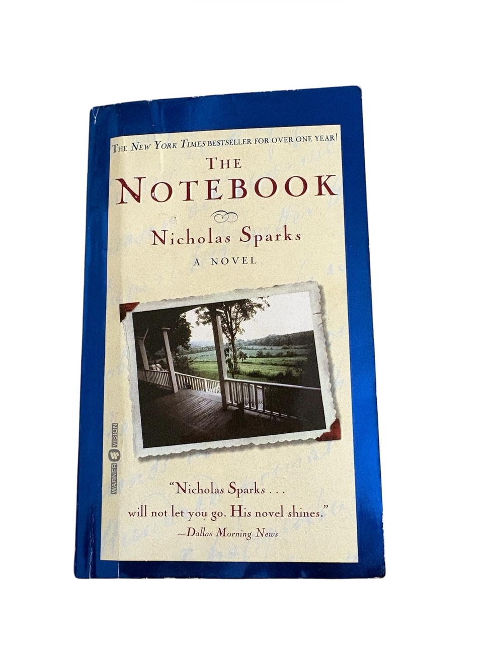 5for20 The Notebook by Nicholas Sparks - Cream & Blue Paperback